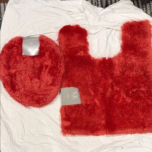 Coral plush micro fiber bath set